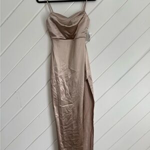 Windsor Strapless Satin Formal Prom Dress